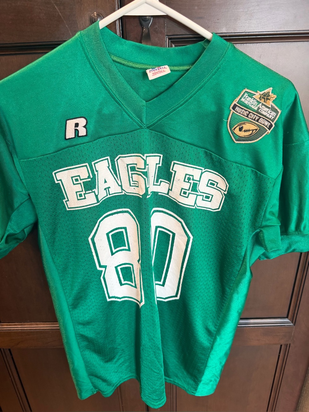Vintage Russell Athletic Philadelphia Eagles Jersey Youth Large 14/16 Music City
